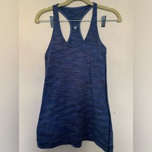lululemon athletica Blue Racerback Tank Top